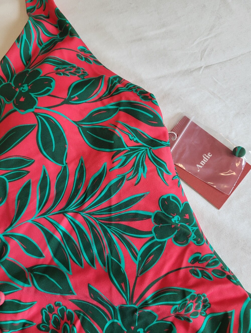 Andie The Milos One Piece Swimsuit (Palm Blossom) - Picture 3 of 6